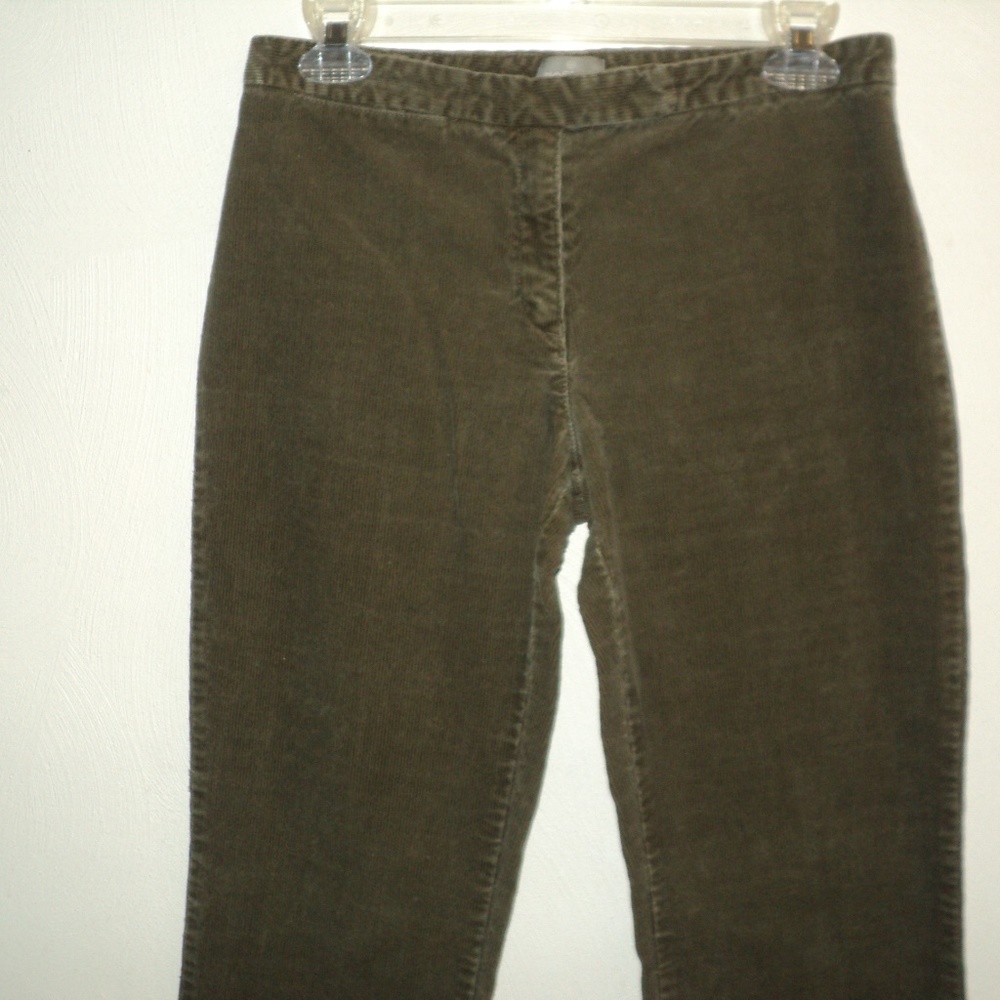 NafNaf France Corduroy Women's Jeans 38 Olive Grn